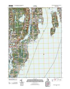Narragansett Pier 2012 topographic map thumbnail