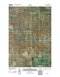 Akaska 2012 topographic map thumbnail