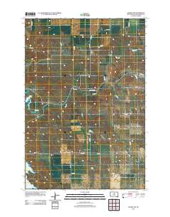 Akaska SW 2012 topographic map thumbnail