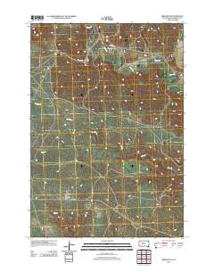 Bridger NE 2012 topographic map thumbnail