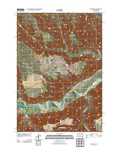 Bridger SE 2012 topographic map thumbnail