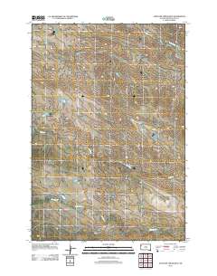 Antelope Creek West 2012 topographic map preview