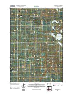 Arlington NE 2012 topographic map thumbnail