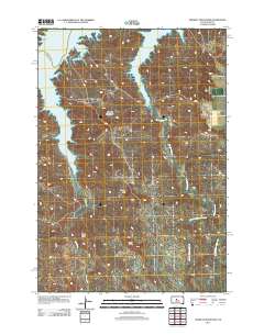 Crokett Mountains 2012 topographic map thumbnail