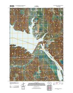 Fort Randall Dam 2012 topographic map thumbnail