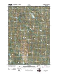 Durkee Lake 2012 topographic map thumbnail