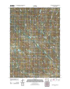 Frozen Man Creek 2012 topographic map thumbnail
