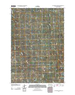 Cottonwood Creek SW 2012 topographic map thumbnail