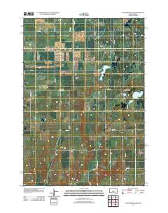 Cottonwood Lake 2012 topographic map thumbnail