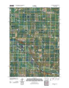 Flandreau NW 2012 topographic map thumbnail