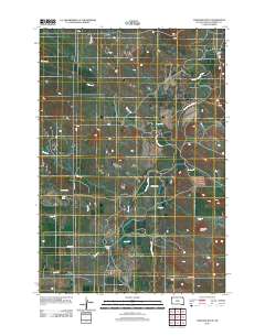 Caroline Butte 2012 topographic map thumbnail
