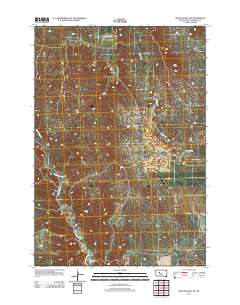 High Elk Hill SW 2012 topographic map thumbnail