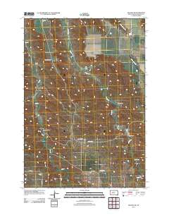 Hilland NW 2012 topographic map thumbnail