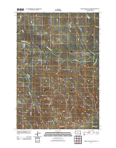 Deers Ears Butte North 2012 topographic map thumbnail