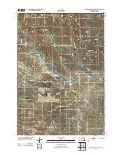 Deers Ears Butte South 2012 topographic map thumbnail