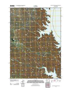 Iron Post Buttes SW 2012 topographic map thumbnail