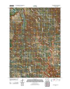 Pass Creek NW 2012 topographic map thumbnail