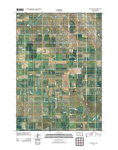 Pukwana NE 2012 topographic map thumbnail