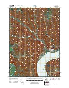 Oacoma 2012 topographic map thumbnail