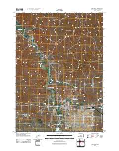 Pine Ridge 2012 topographic map thumbnail