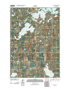 Piyas Lake 2012 topographic map thumbnail