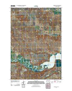 Wakpala NW 2012 topographic map thumbnail