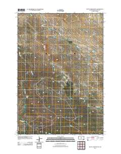 Battle Creek Butte 2012 topographic map thumbnail