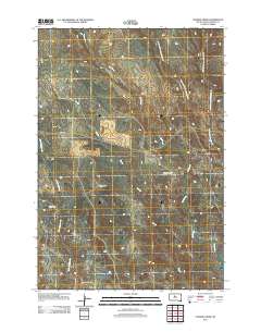 Charlie Creek 2012 topographic map thumbnail