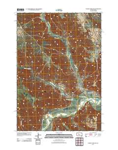 Cherry Creek NW 2012 topographic map thumbnail