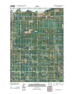 Lake Preston East 2012 topographic map thumbnail