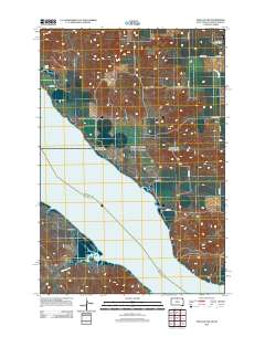 Pollock NW 2012 topographic map thumbnail