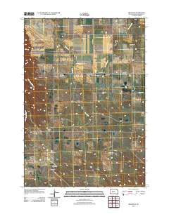 Milesville 2012 topographic map thumbnail