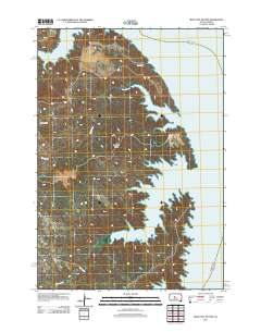 Iron Post Buttes 2012 topographic map thumbnail