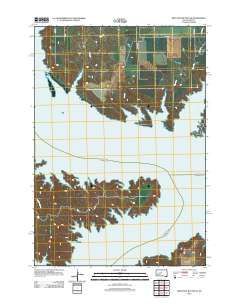 Iron Post Buttes SE 2012 topographic map thumbnail