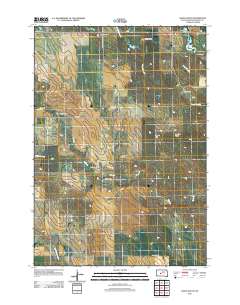 Hayes South 2012 topographic map thumbnail