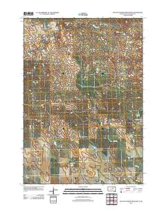 Hilltop Diamond Ring Ranch 2012 topographic map preview