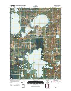Waubay 2012 topographic map thumbnail