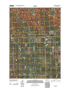Wanblee 2012 topographic map thumbnail