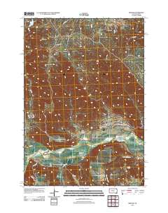Bridger 2012 topographic map thumbnail