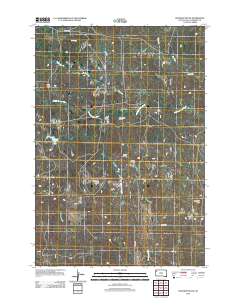 Roundup Butte 2012 topographic map thumbnail