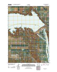 Oahe Dam 2012 topographic map thumbnail