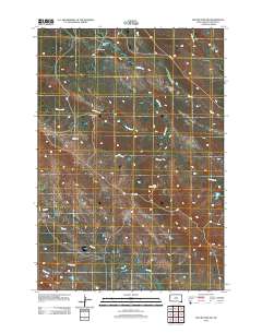 Mud Buttes NW 2012 topographic map thumbnail