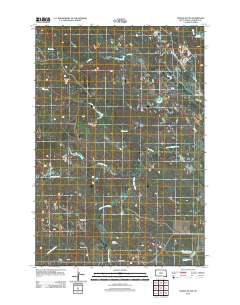 Saddle Butte 2012 topographic map thumbnail