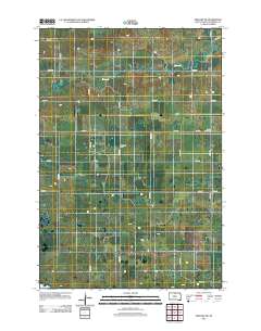 Zeeland SW 2012 topographic map thumbnail