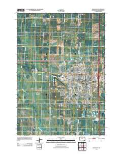Brookings 2012 topographic map thumbnail