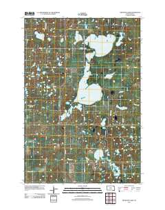 Drywood Lakes 2012 topographic map thumbnail