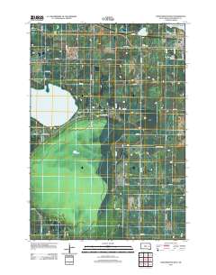 Lake Preston West 2012 topographic map thumbnail