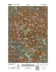 Battleship Rock 2012 topographic map thumbnail
