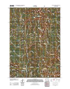 Crooks Tower 2012 topographic map thumbnail