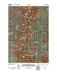 J B Hill 2012 topographic map thumbnail